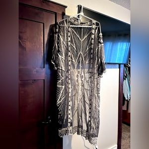 Thin dressy boho style shawl